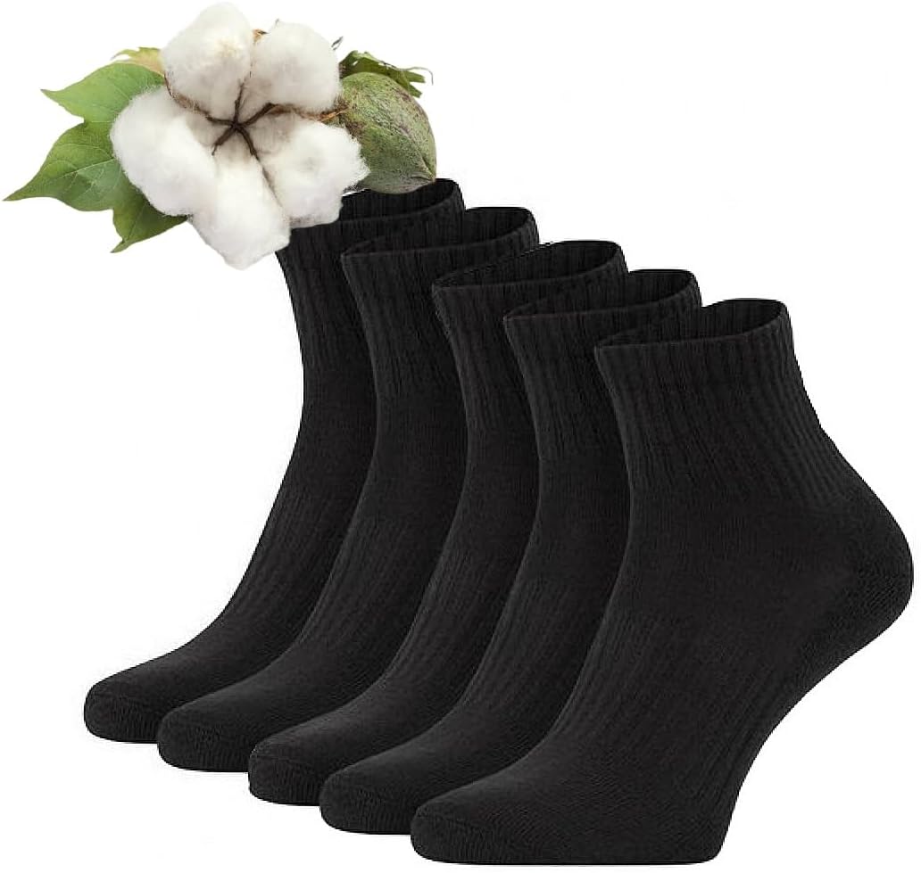 SoftRain Organic Cotton Soft Breathable Socks(5 pack)